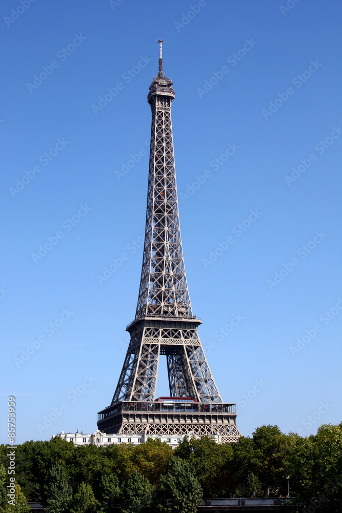 Paris: day view of eiffel tower 
