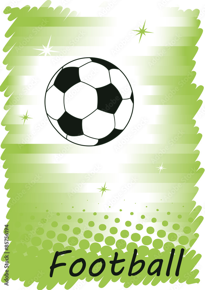 Obraz premium Football banner.Abstract green background.