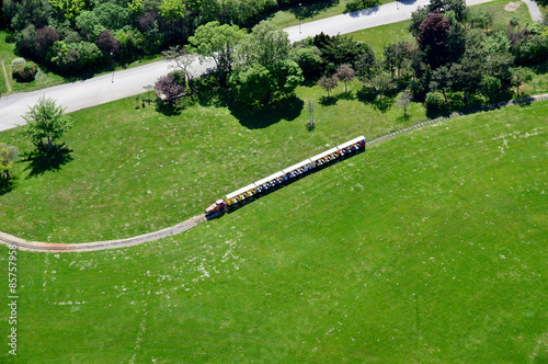 Donauparkbahn aus der Vogelperspektive photo