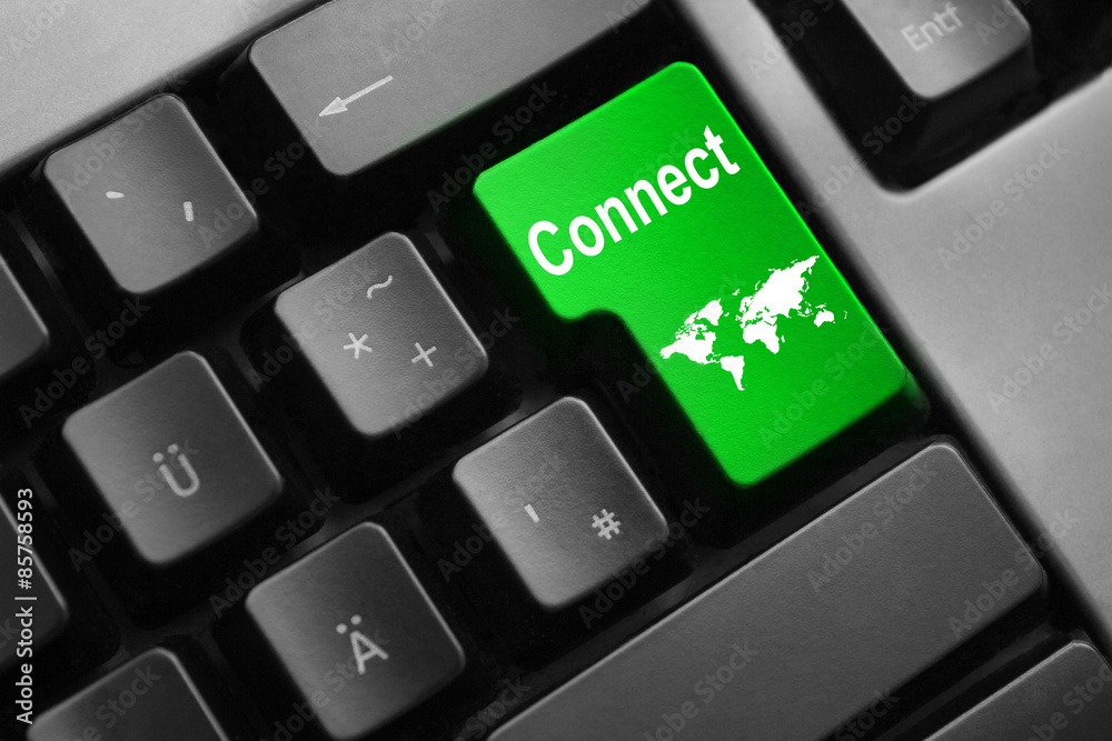 keyboard green enter button connect world map keyboard green enter button connect world map