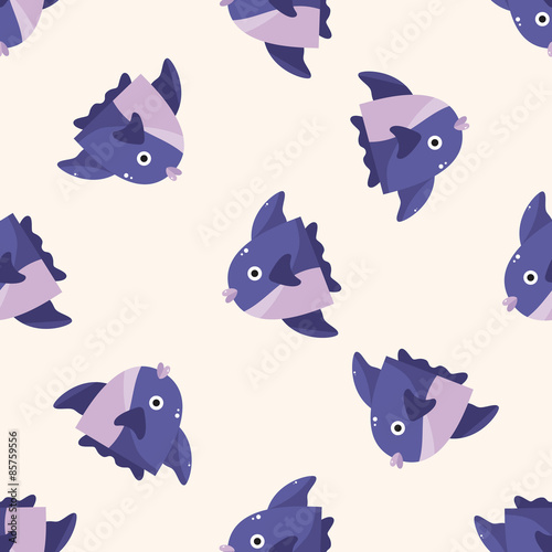 fish , cartoon seamless pattern background