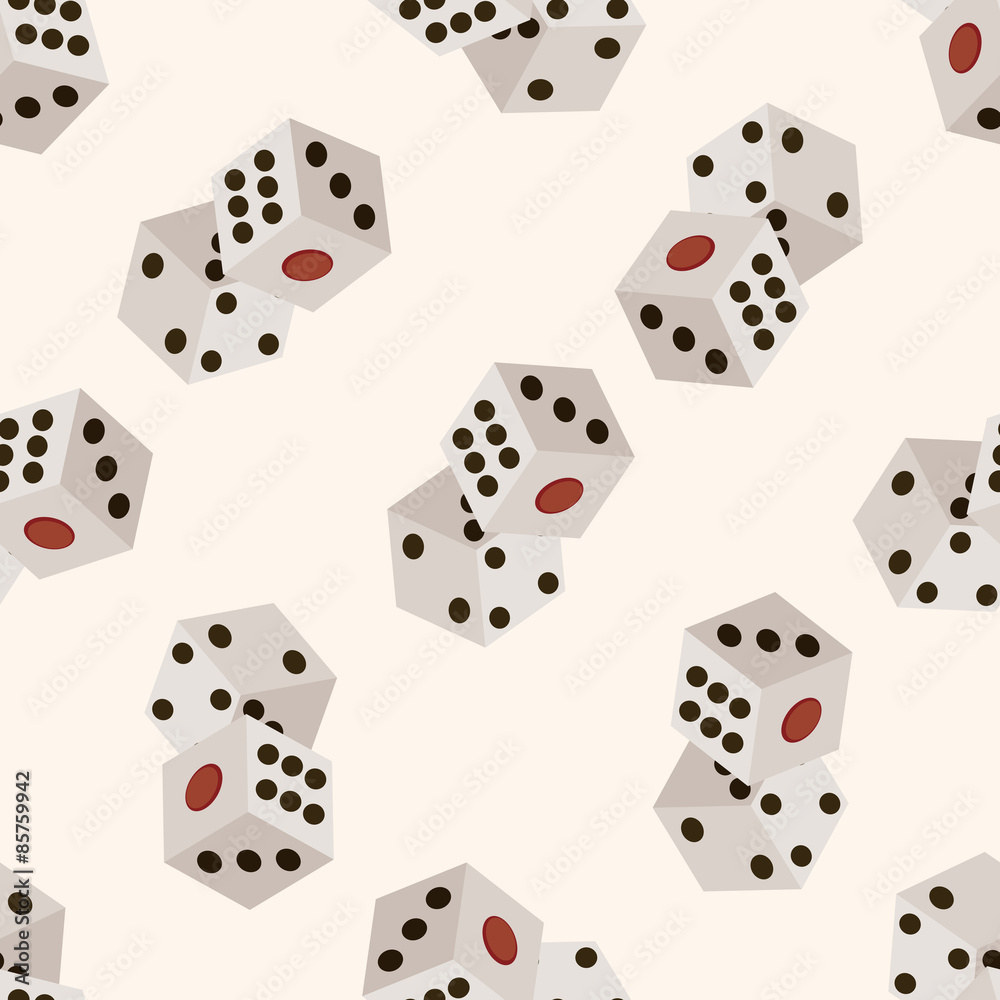 casino dice , cartoon seamless pattern background casino dice , cartoon seamless pattern background