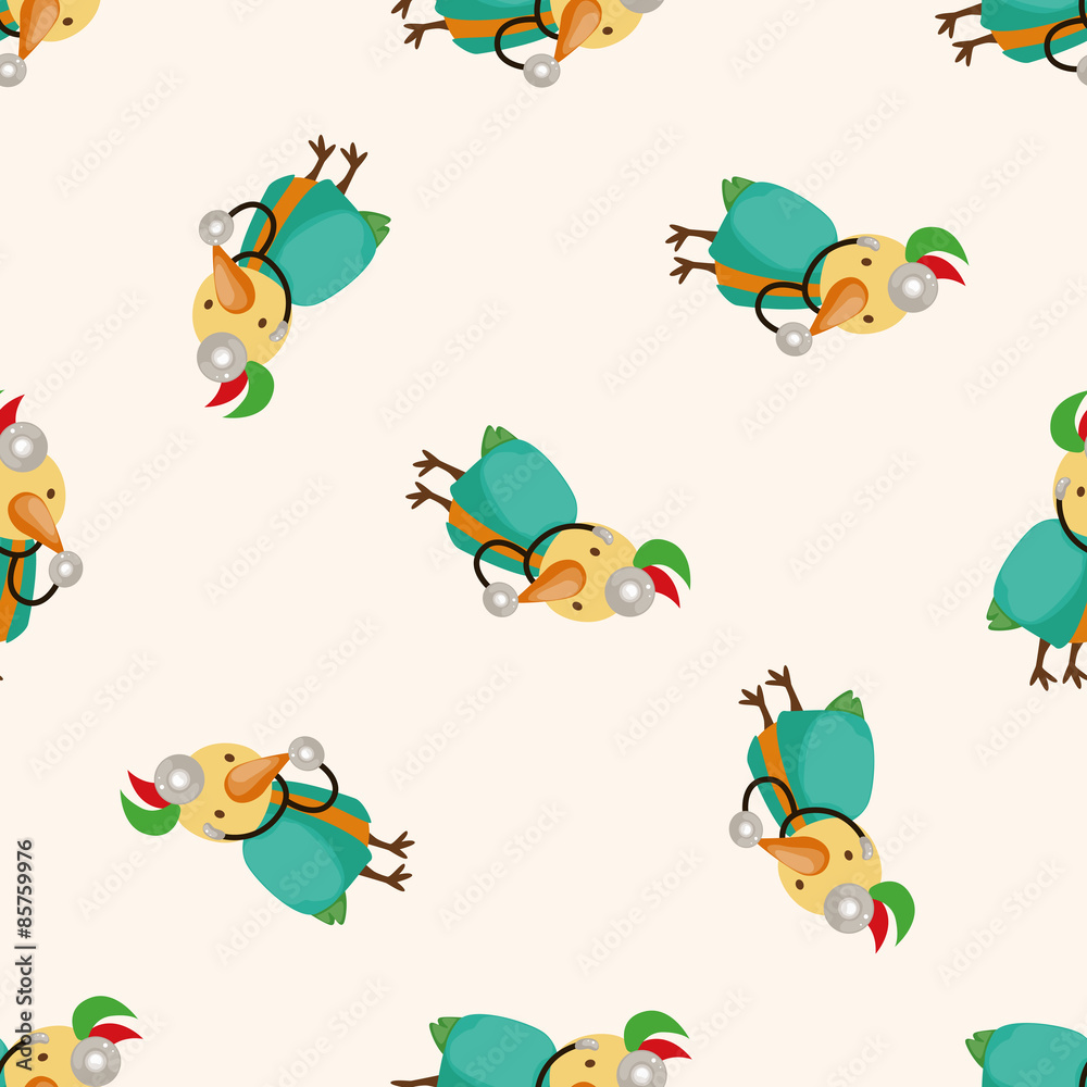animal bird doctor cartoon , cartoon seamless pattern background animal bird doctor cartoon , cartoon seamless pattern background