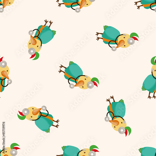 animal bird doctor cartoon   cartoon seamless pattern background