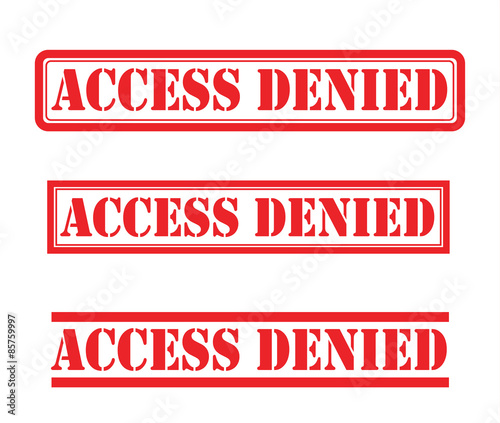 Access denied stamp