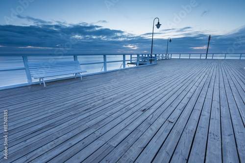Beautiful pier in Gdynia