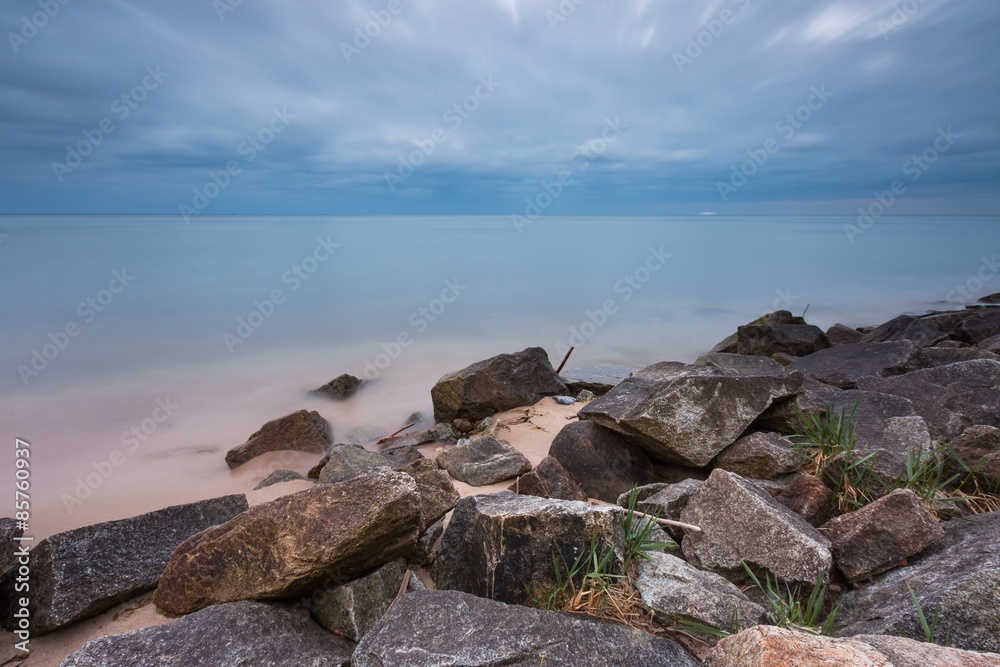 Rocky Baltic sea shore Rocky Baltic sea shore