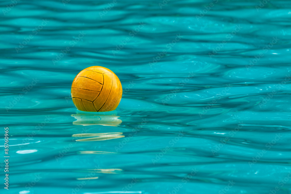 	Ball floating on swimming pool