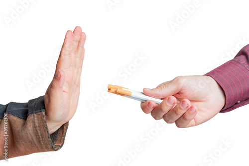 Man give up cigarettes
