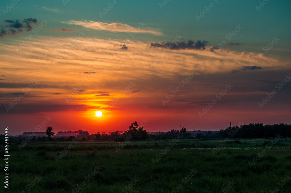 Crimson sunset Crimson sunset