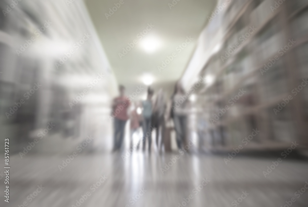 School Hallway-blurred