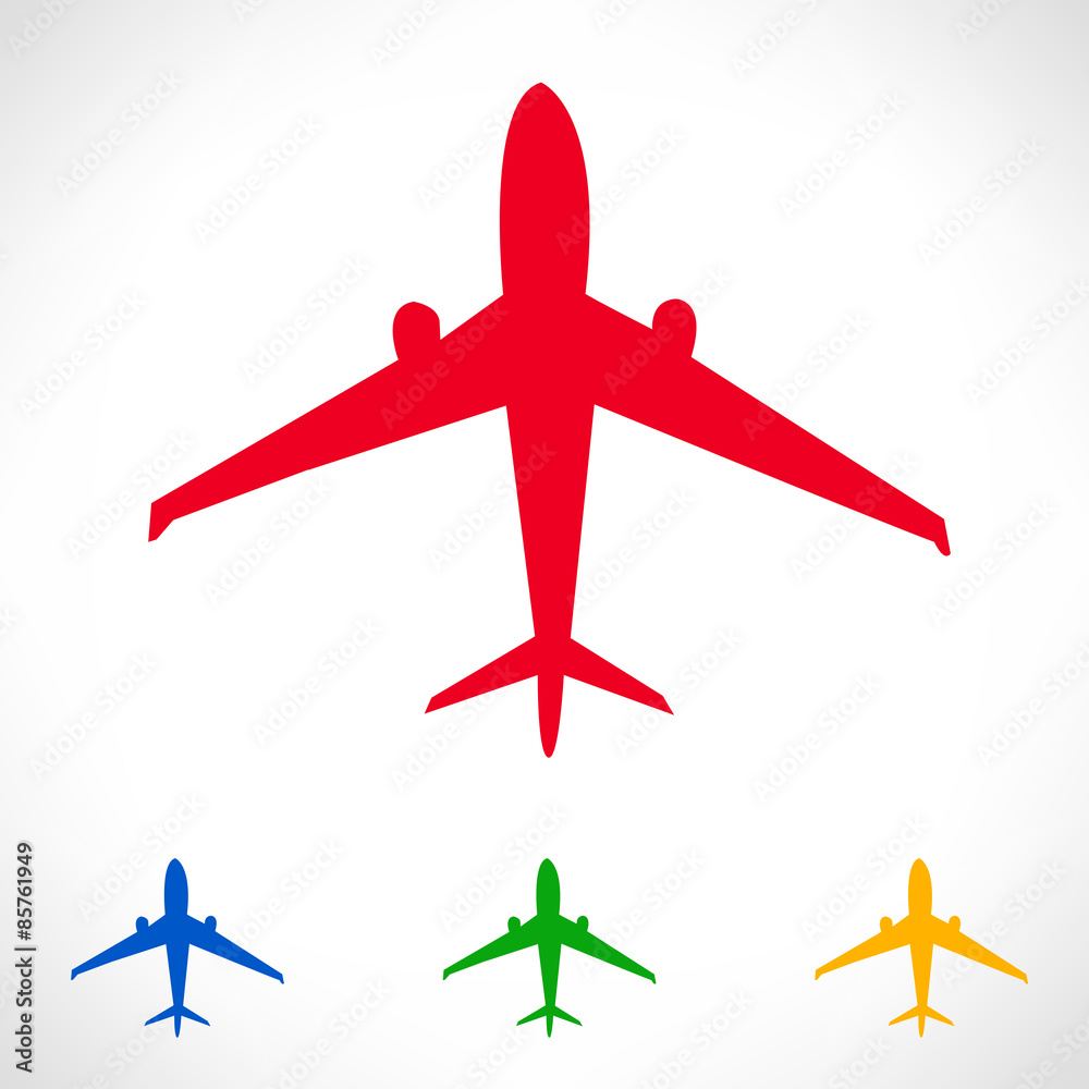 airplane symbol. vector illustration.