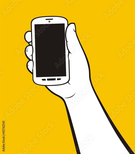 Portrait selfie hand