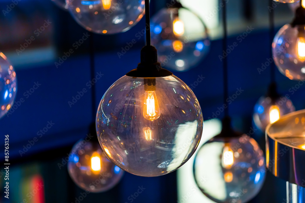Beautiful retro luxury light lamp decor glowing Beautiful retro luxury light lamp decor glowing