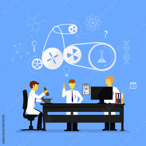 scientists in laboratories