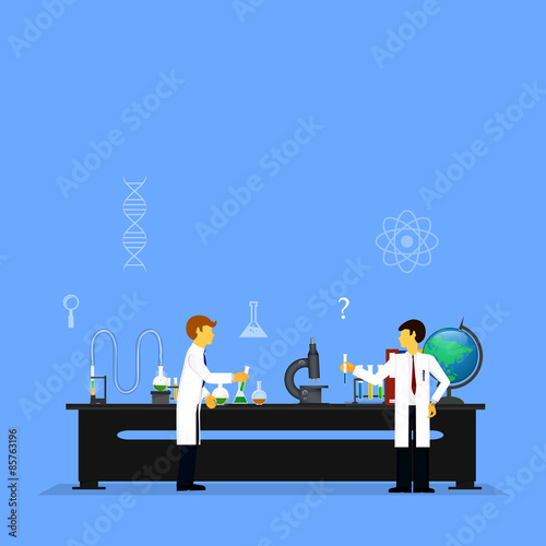 scientists in laboratories