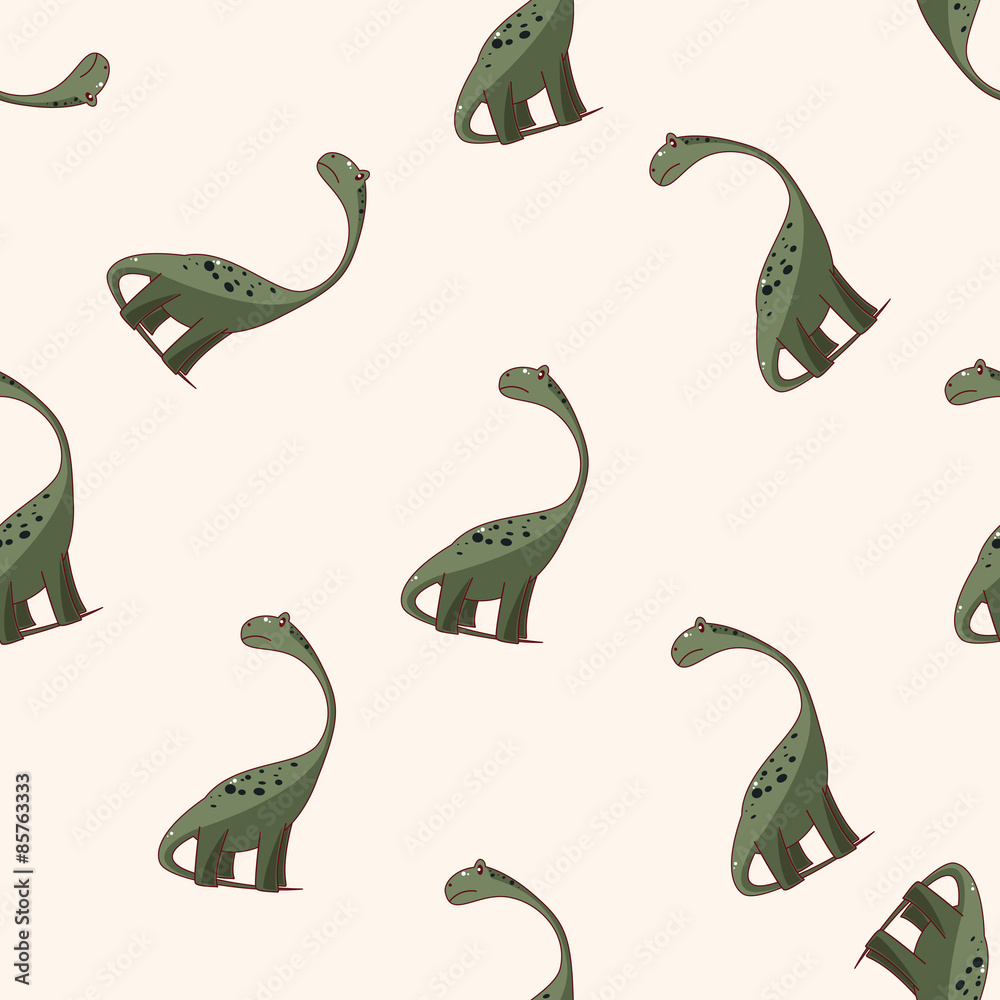 Obraz premium dinosaur , cartoon seamless pattern background