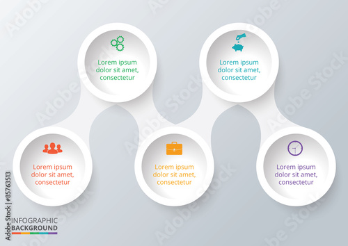 Vector elements for infographic.