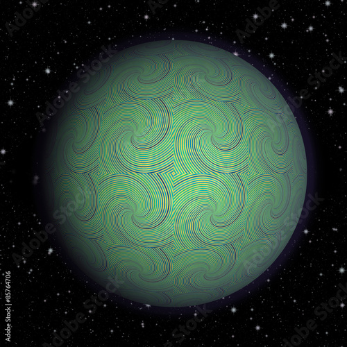 Fototapeta Naklejka Na Ścianę i Meble -  Abstract planet generated texture background