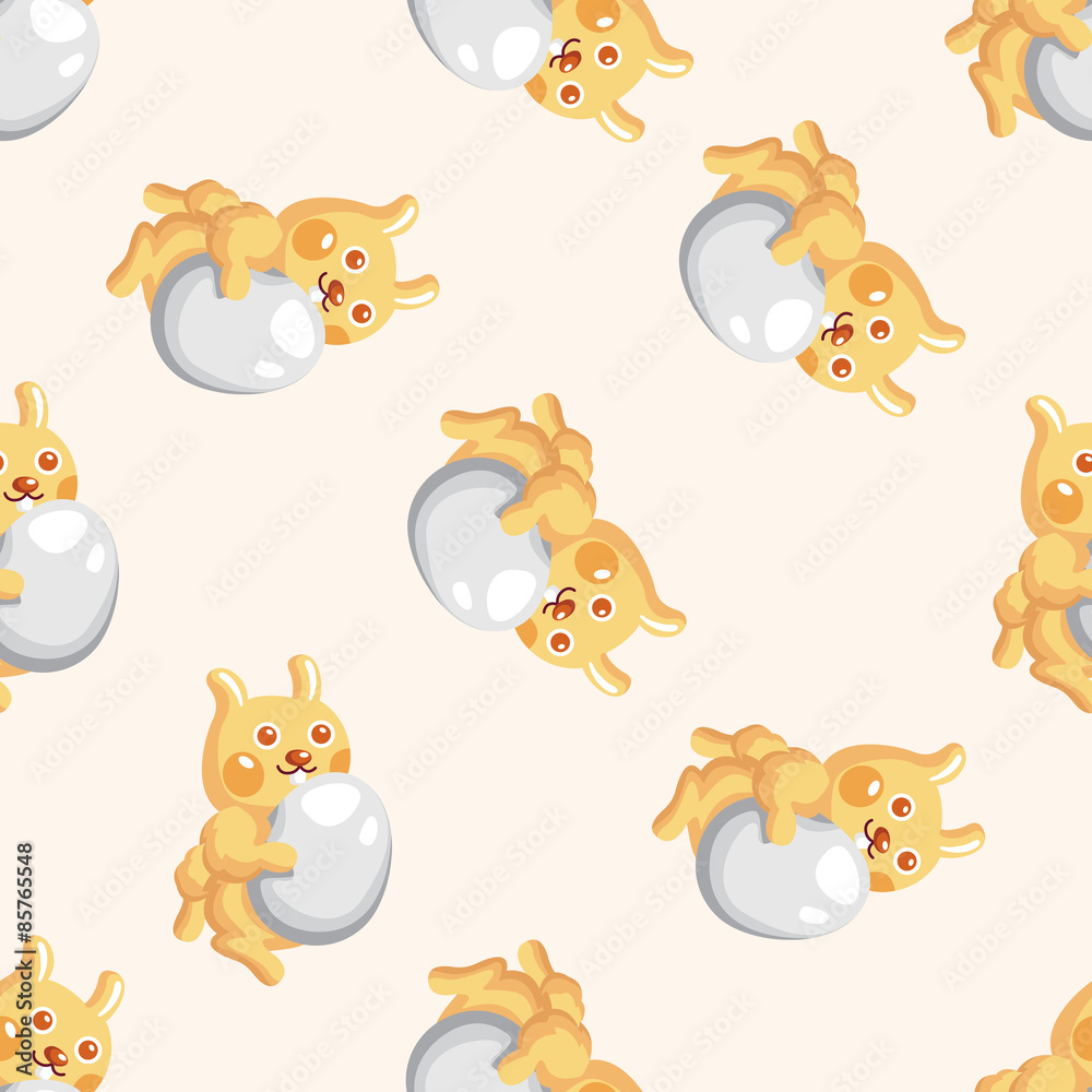 easter rabbit , cartoon seamless pattern background