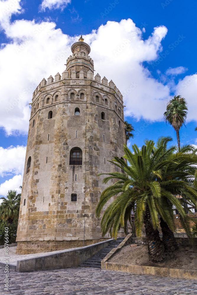 Torre del Oro in Sevilla in Andalusien