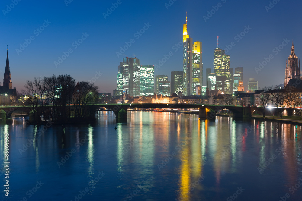 Obraz premium Skyline Frankfurt am Main