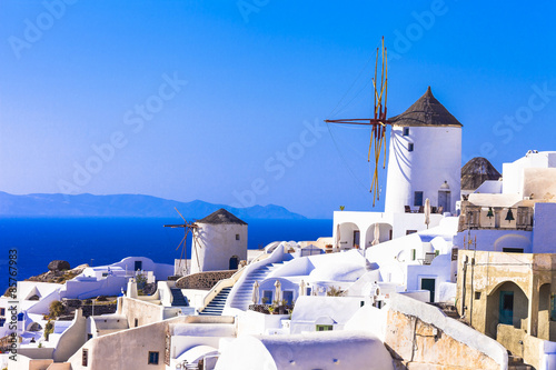 Traditional Greece - windmills of Santorini