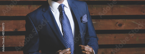 Canvas Print Businessman in a smart suit.