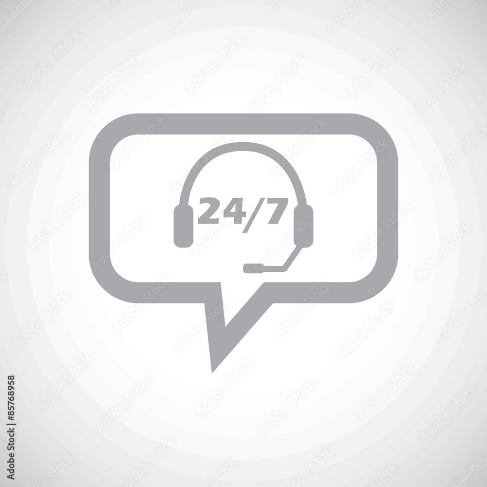 Overnight daily support grey message Overnight daily support grey message