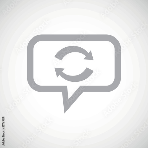 Exchange grey message icon