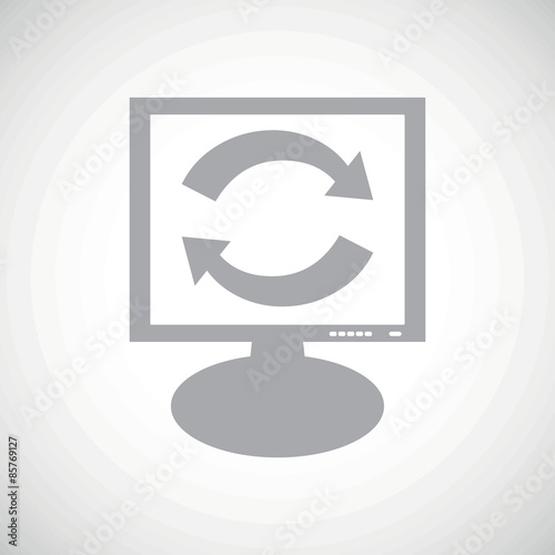 Exchange grey monitor icon