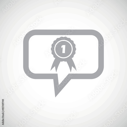 1st place grey message icon