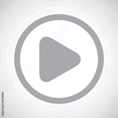 Grey play sign icon
