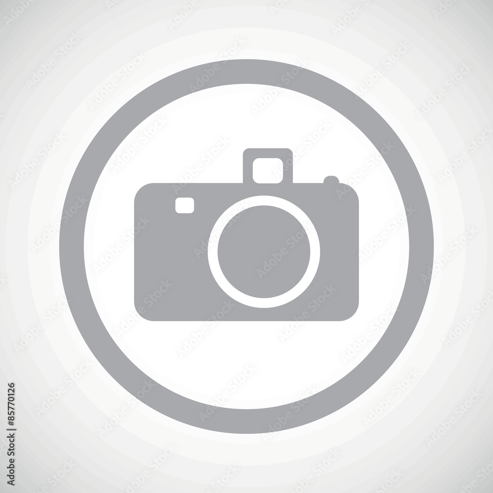 Grey camera sign icon Grey camera sign icon
