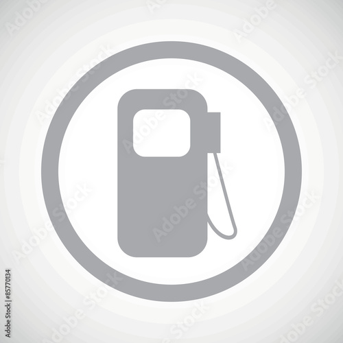 Grey gas station sign icon