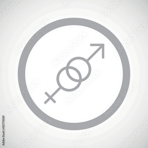Grey gender sign icon