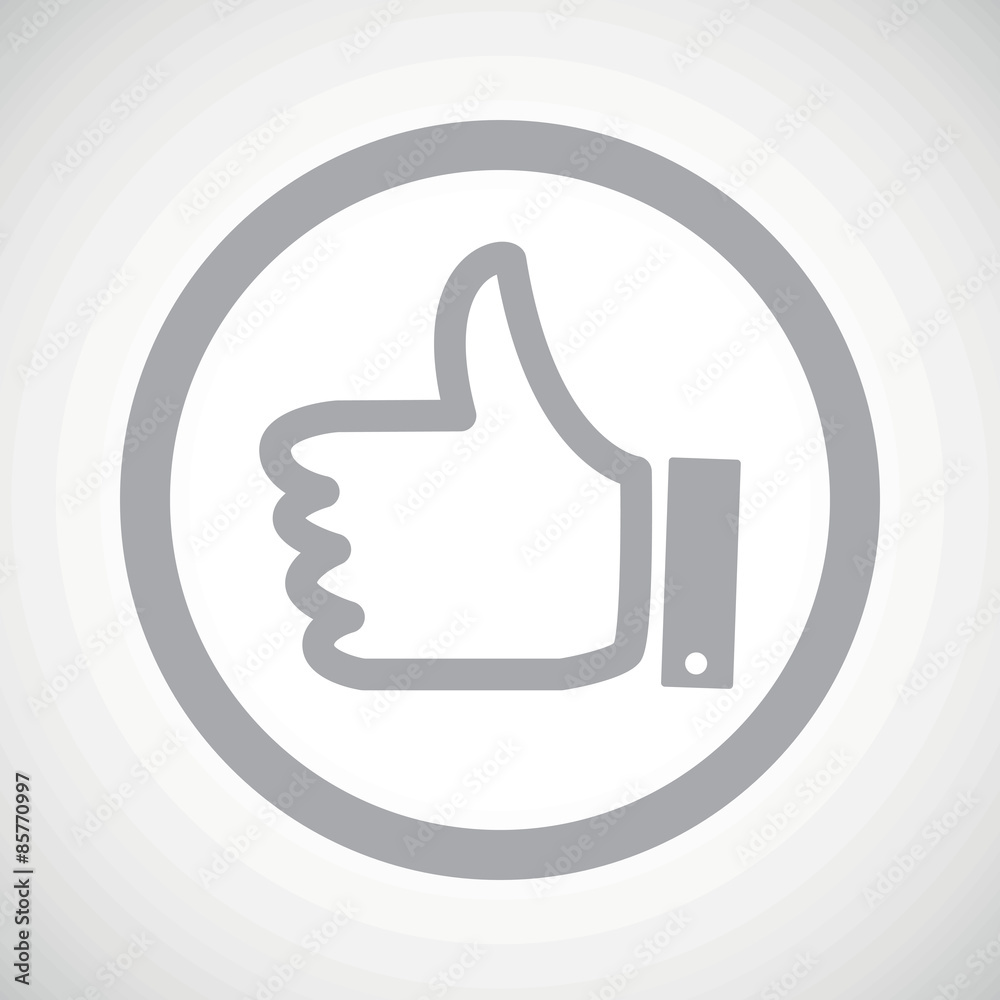 Grey like sign icon Grey like sign icon