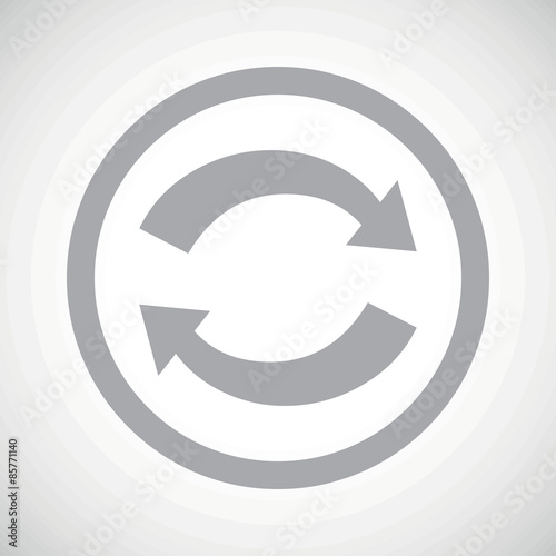 Grey exchange sign icon