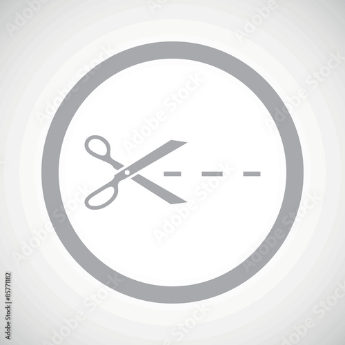 Free Download Grey cut sign icon - GFXLoad