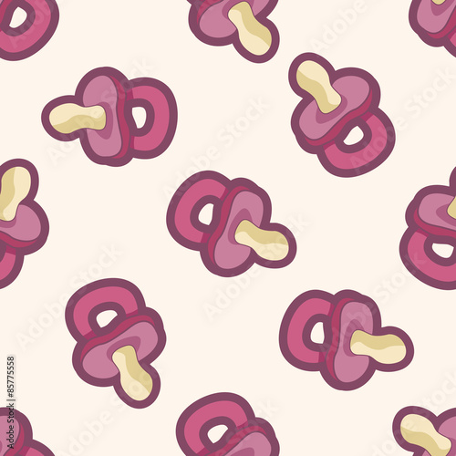 Baby pacifiers , cartoon seamless pattern background