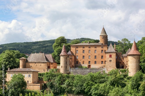 Castle of Jarnioux in Beaujolais, France
