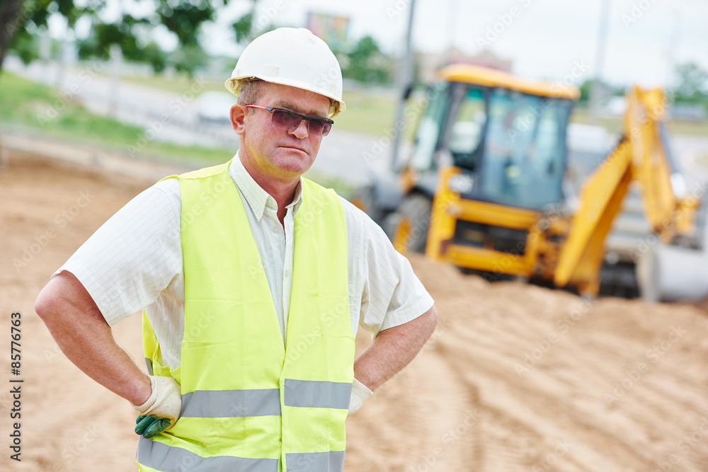 construction site manager worker portrait construction site manager worker portrait