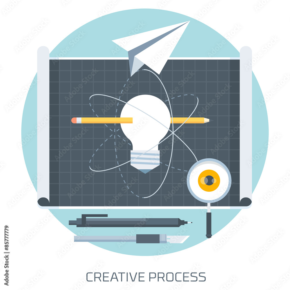 Creative Process Stylish, minimal and fully editable vector icon Creative Process Stylish, minimal and fully editable vector icon