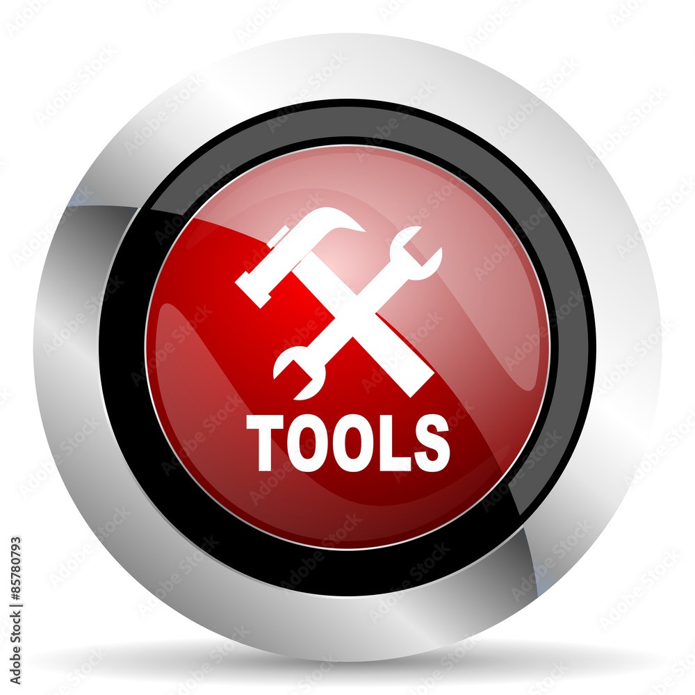 tools red glossy web icon tools red glossy web icon
