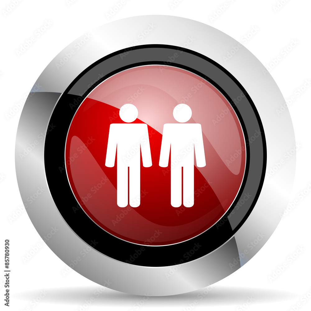 couple red glossy web icon couple red glossy web icon