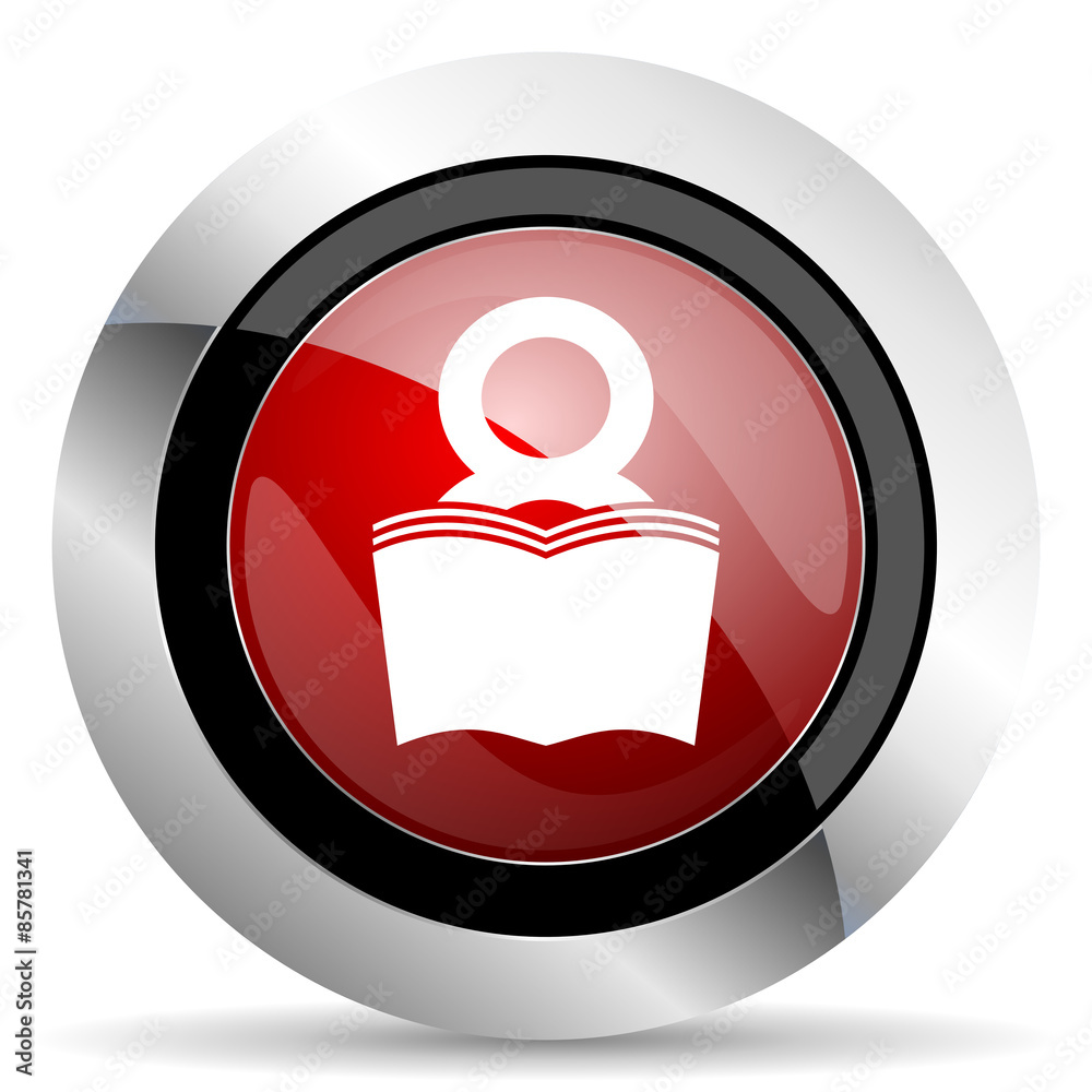 book red glossy web icon book red glossy web icon