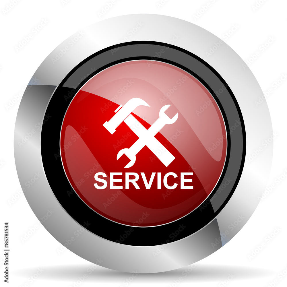 service red glossy web icon service red glossy web icon