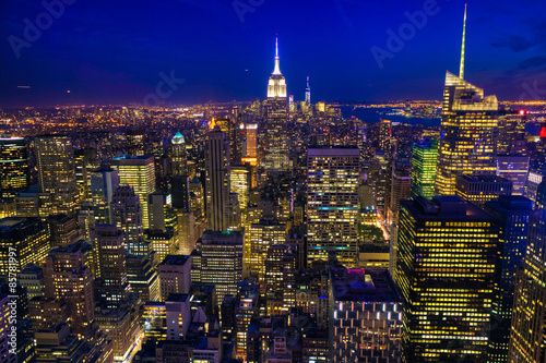 Manhattan Skyline at Night