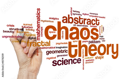 Chaos theory word cloud photo