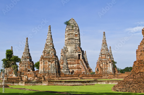 Pagoda,Ruins,Wat Chai Watthanaram in Ayutthaya, Thailand © kworraket